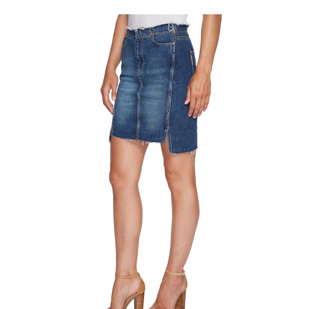 ❗️SOLD❗️Paige Felix Distressed Denim Skirt